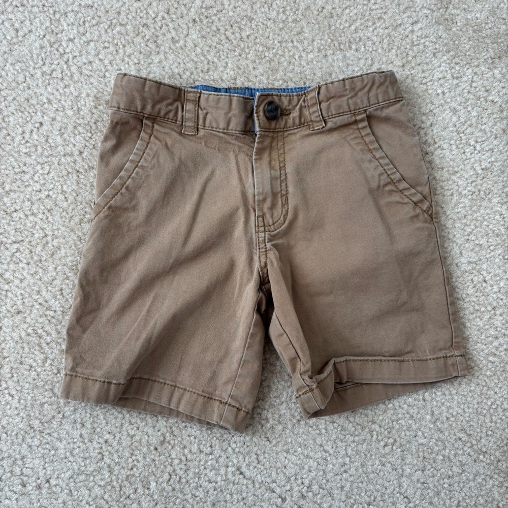 Cat  & Jack Boys Adjustable Waist Khaki Shorts Size 6
